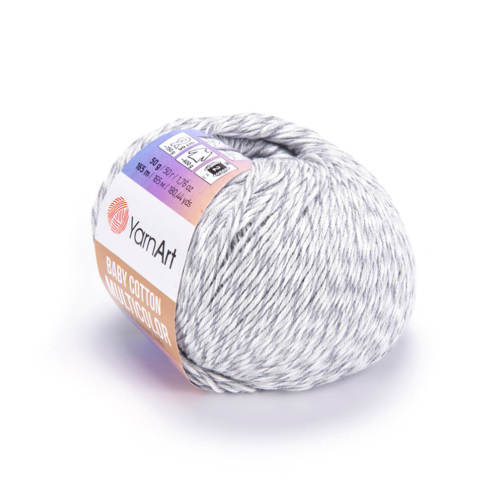 YarnArt Baby Cotton Multicolor fonal - 5202 - Ezüst
