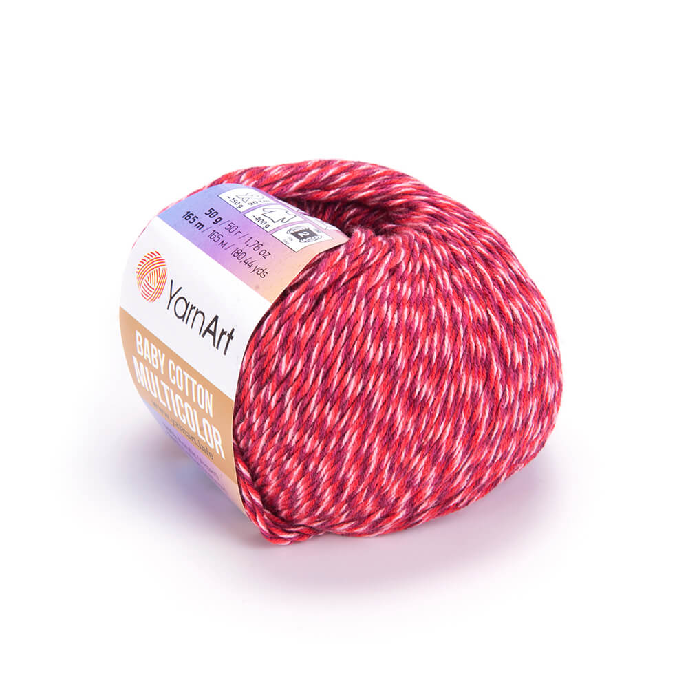 YarnArt Baby Cotton Multicolor fonal - 5209 - Piros