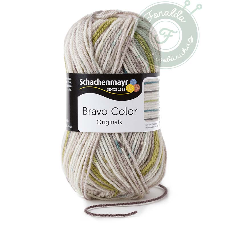 Schachenmayr Bravo Color Originals színátmenetes fonal - 2108 - Köd