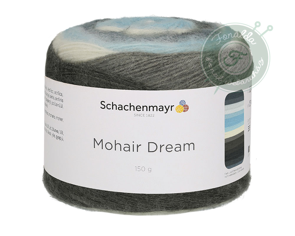 Schachenmayr Mohair Dream moher fonal - 88 - Grafit - kék