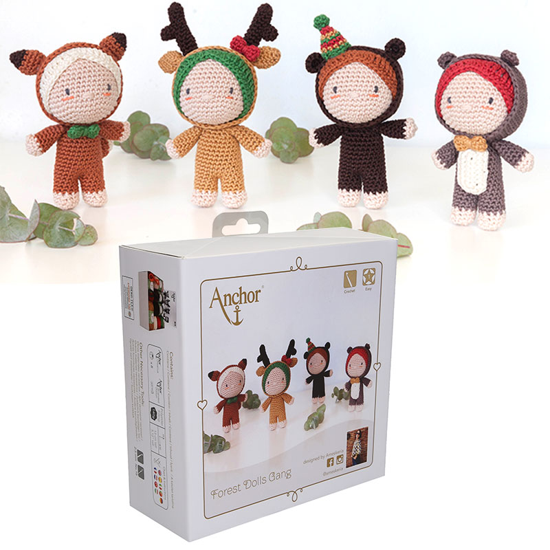 Amigurumi horgoló szett - Forest dolls gang