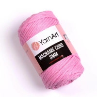 YarnArt Macrame Cord 3mm makramé - táskafonal - 762 - Rózsaszín