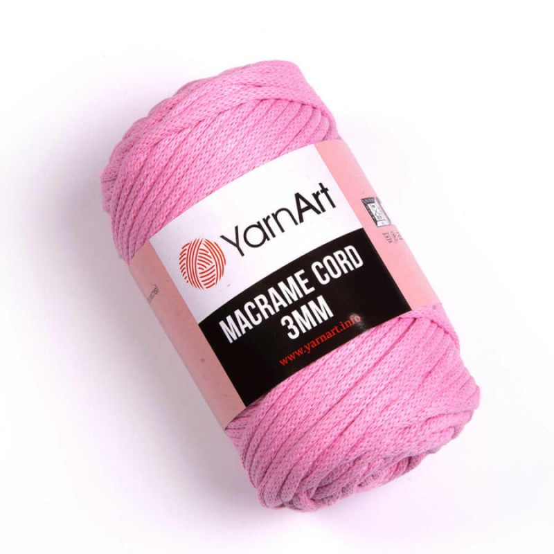 YarnArt Macrame Cord 3mm makramé - táskafonal - 762 - Rózsaszín