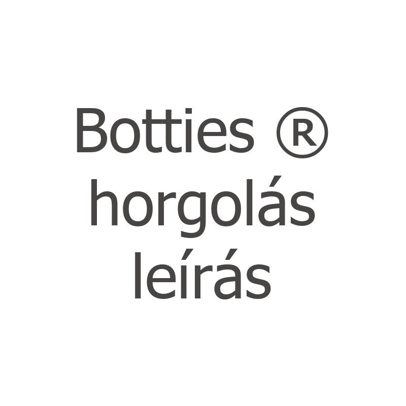 Botties horgolás leírás
