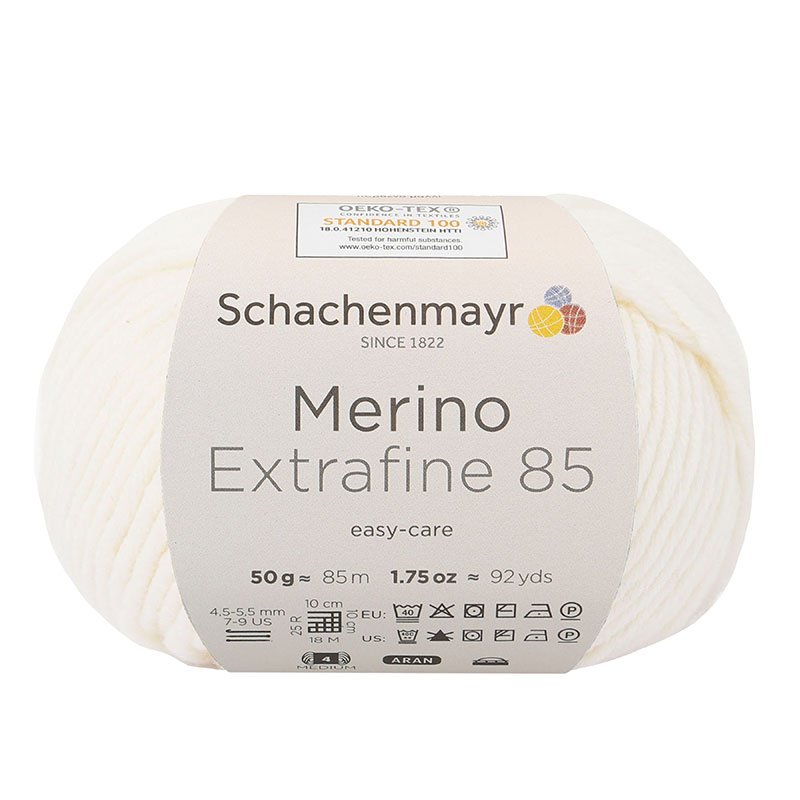 Schachenmayr Merino Extrafine 85 gyapjú fonal - 202 - Natúr