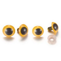 Amigurumi biztonsági szem arany íriszes - 10mm