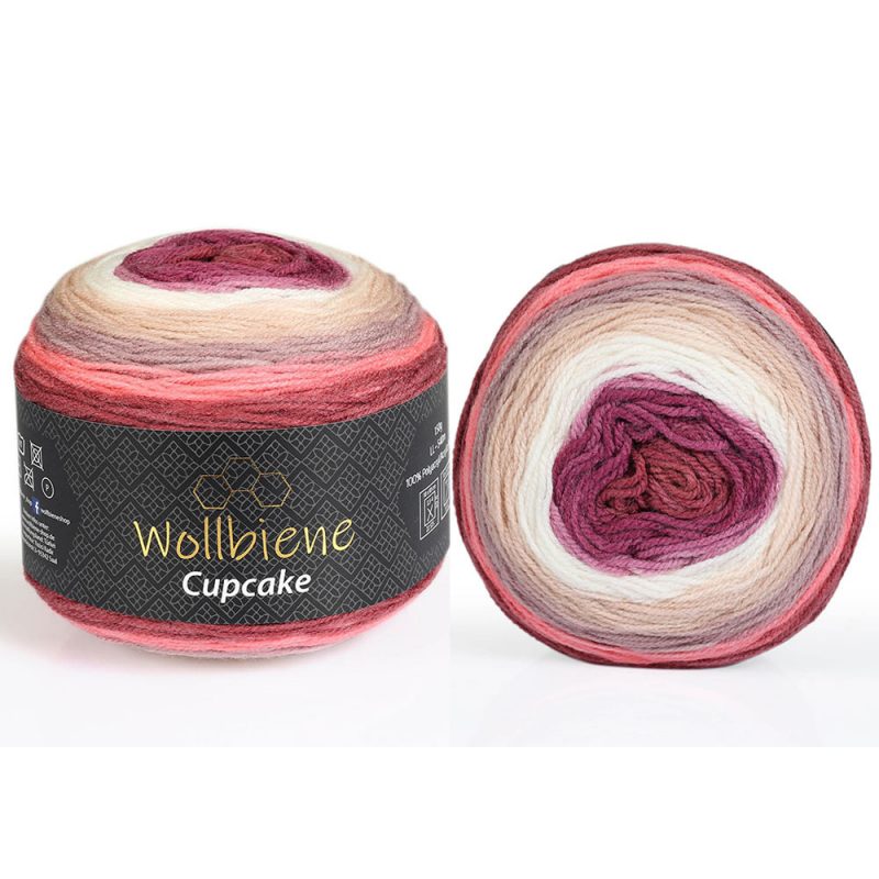 Wollbiene Cupcake Bobbel sütifonal - 3080 Bogyó - Bézs - Barna