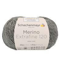 Schachenmayr Merino Extrafine 120 gyapjú fonal - 192 - Szürke melír