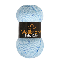Wollbiene Happy Baby Color fonal - 11 - Kék Sötétkék