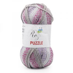 Himalaya Rozetti puzzle fonal - 233-12 - Pink-szürke
