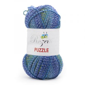Himalaya Rozetti puzzle fonal - 233-16 - Kék-zöld