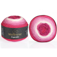 Wollbiene Cupcake Bobbel sütifonal - 3010 - Pink Rózsaszín Fehér
