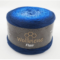 Wollbiene Flair Cotton színátmenetes sütifonal - 940 - Kék