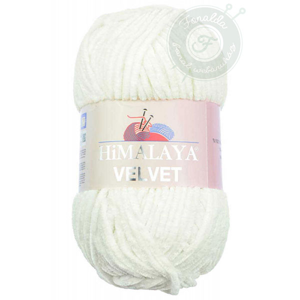 Himalaya Velvet Zsenília fonal - 90063 - Törtfehér