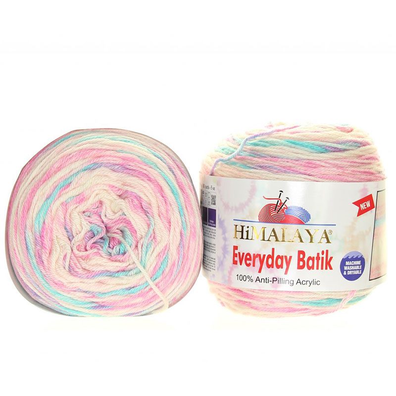 Himalaya Everyday Batik színátmenetes fonal - 74202 - Rózsaszín - türkíz