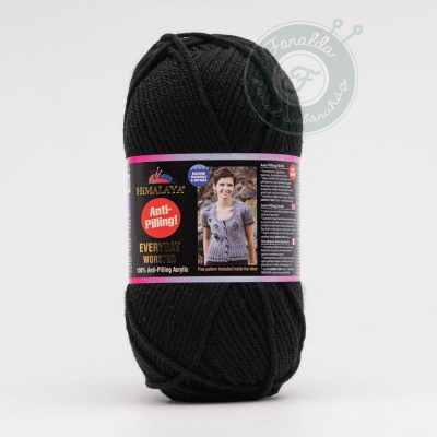 Himalaya Everyday worsted antipilling fonal - 70620 - Fekete
