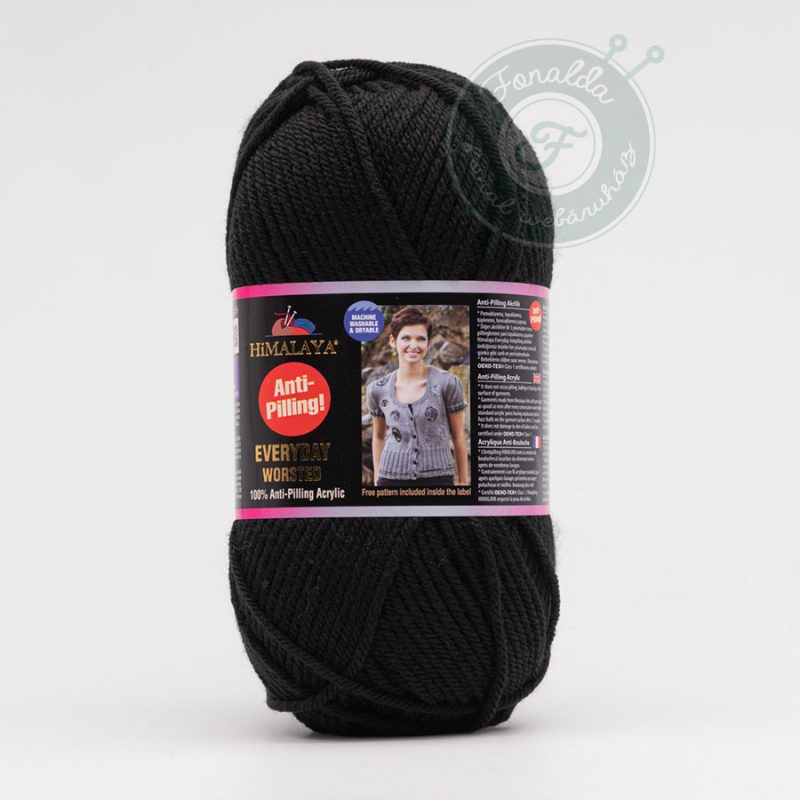 Himalaya Everyday worsted antipilling fonal - 70620 - Fekete