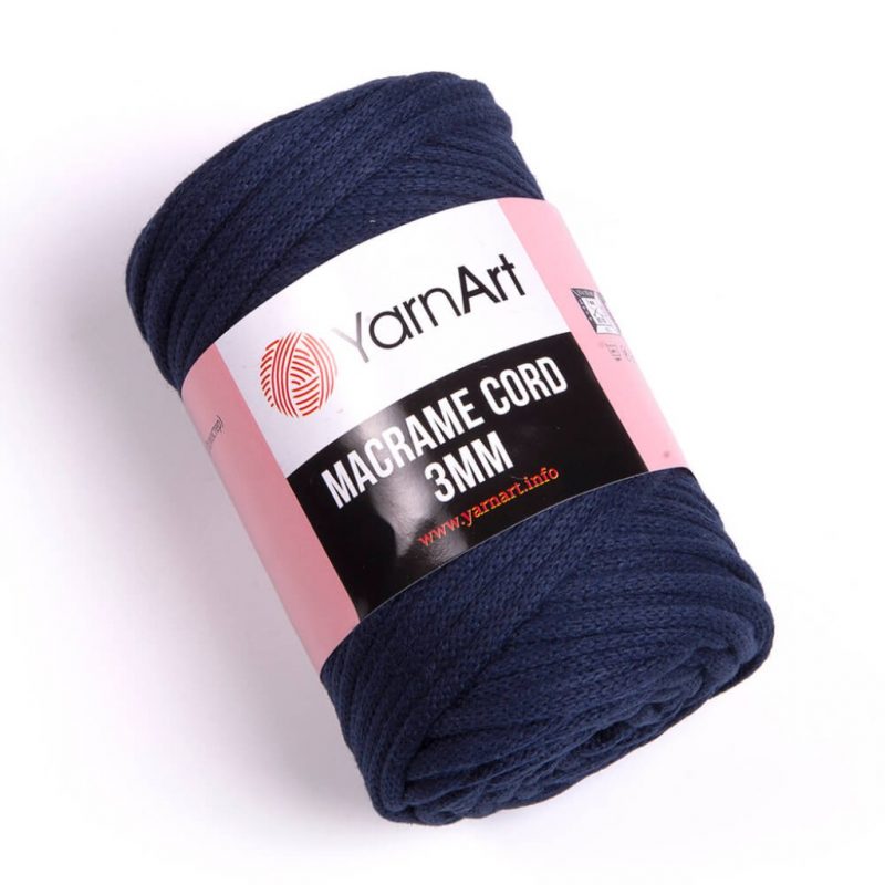 YarnArt Macrame Cord 3mm makramé - táskafonal - 784 - Tengerészkék