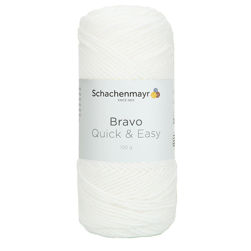 Schachenmayr Bravo Quick and Easy fonal - 8224 - Fehér