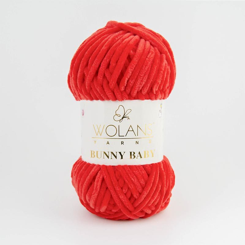 Wolans Bunny Baby plüssfonal - 08 - Piros