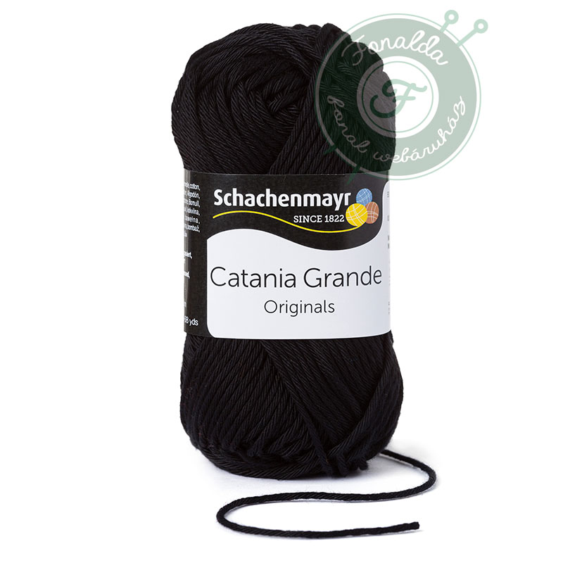 Catania Grande pamut fonal - amigurumi - 3110 - Fekete