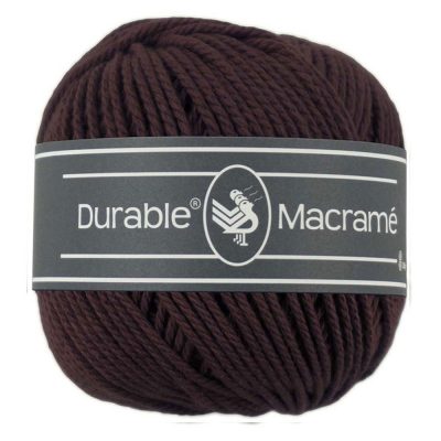 Durable Makramé fonal - 0384 - Csokibarna