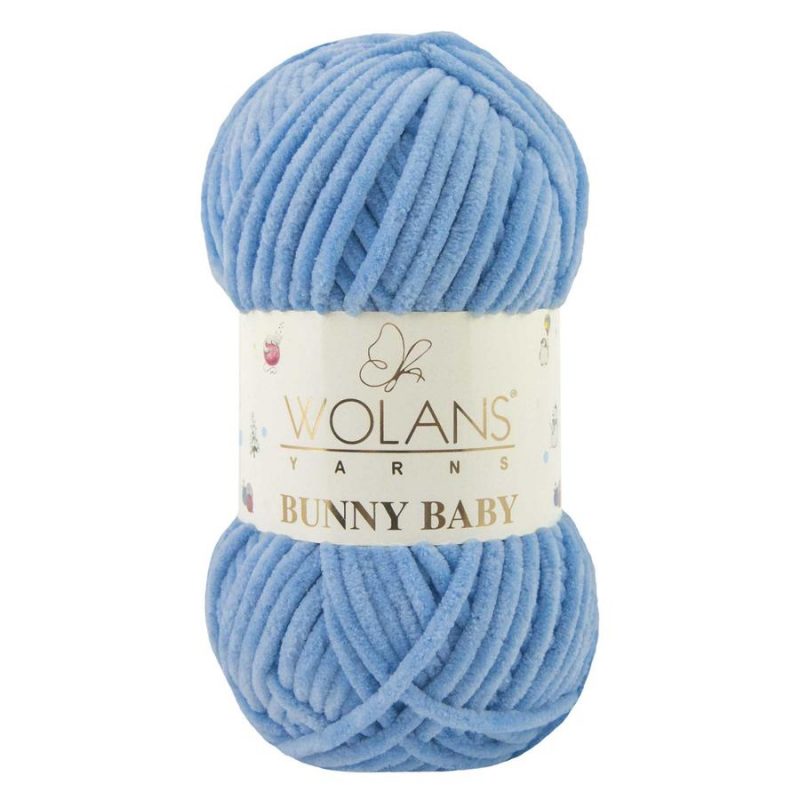 Wolans Bunny Baby plüssfonal - 50 - Égkék
