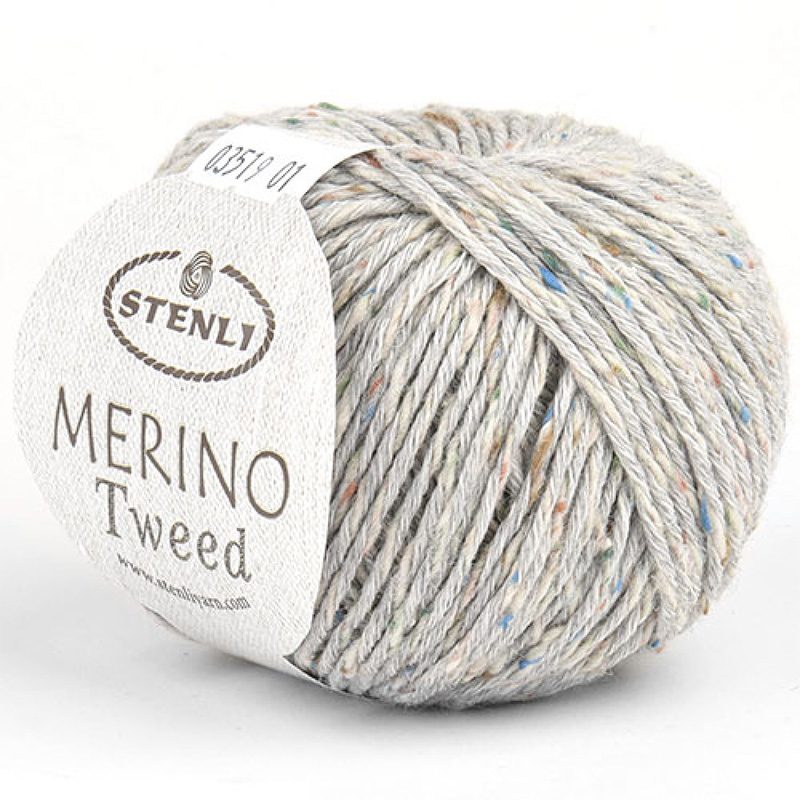 Stenli Merino Tweed gyapjú - selyem fonal - 03519 - Szürke