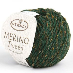 Stenli Merino Tweed gyapjú - selyem fonal - 70221 - Sötétzöld