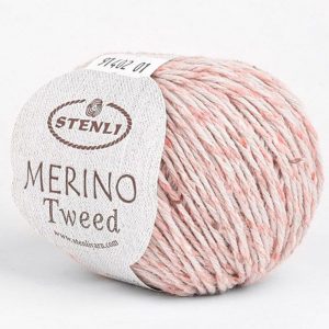 Stenli Merino Tweed gyapjú - selyem fonal - 91402 - Púder rózsaszín