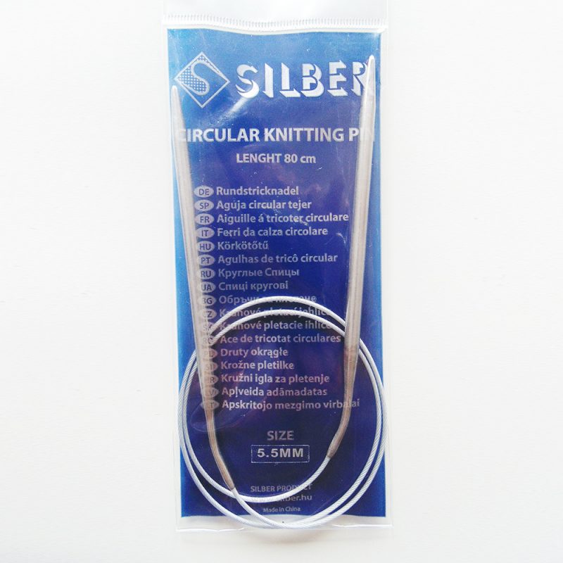 Silber Körkötőtű acél 5.5mm