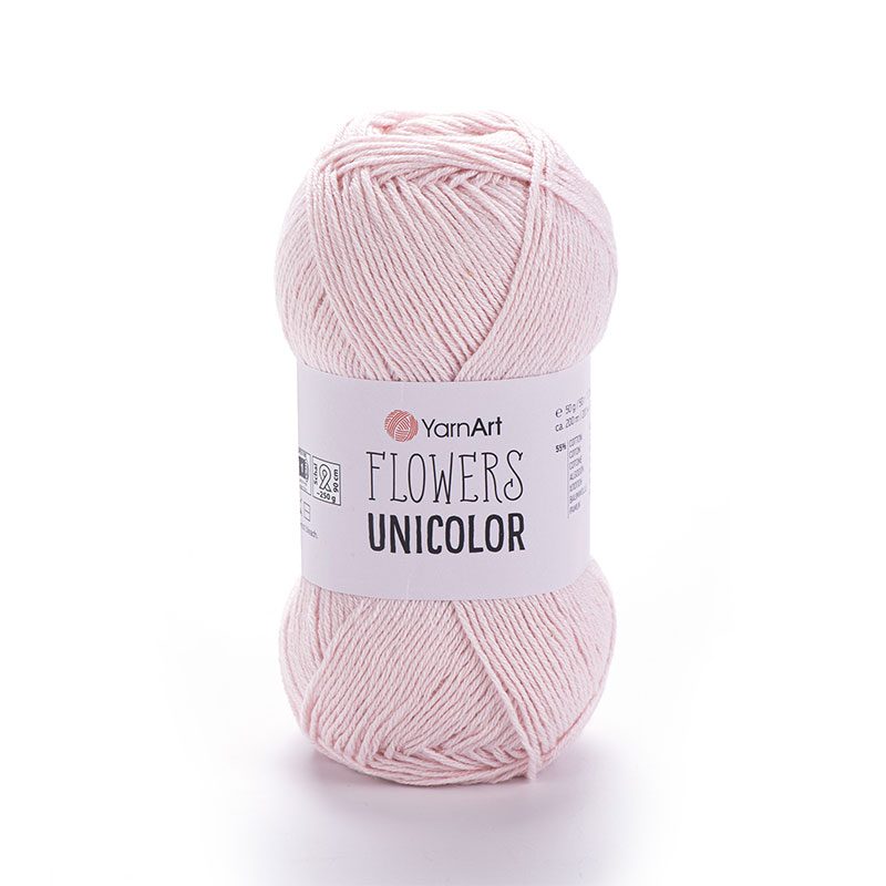 YarnArt Flowers Unicolor pamut fonal - 733 Rózsaszín