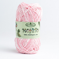 Stenli Mohito pamut fonal - 05 - Pink - fehér