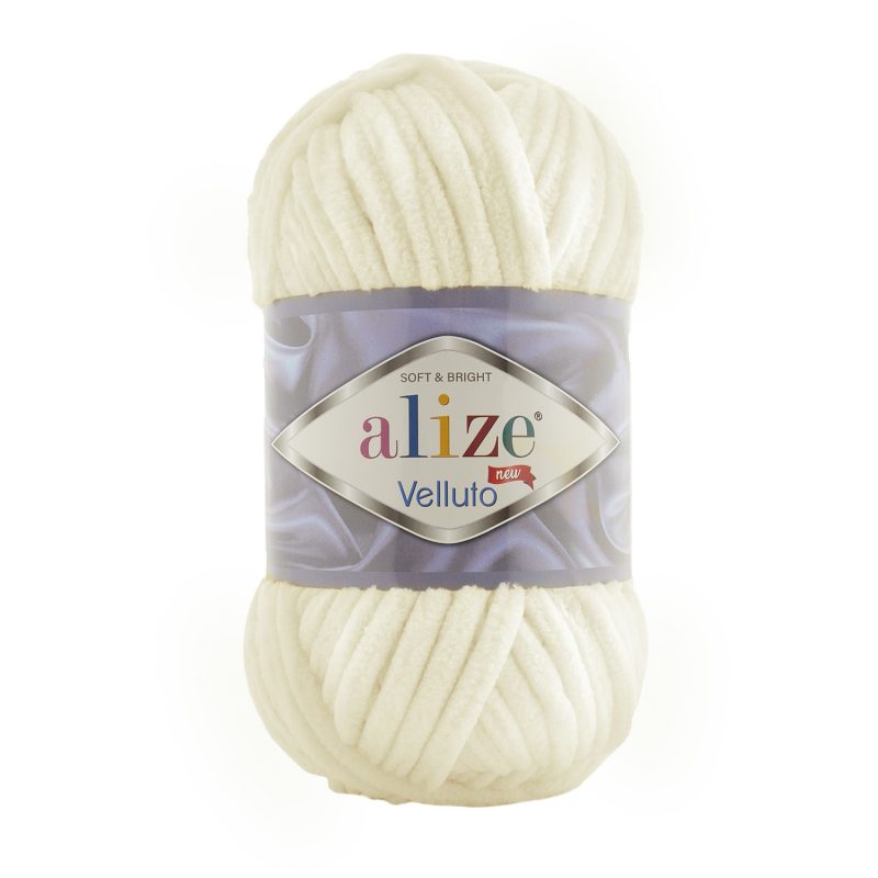 Alize Velluto Zsenília fonal - 062 - Krém