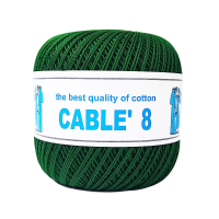 ISPE Cable 8 pamut horgolófonal - 101 - Fűzöld