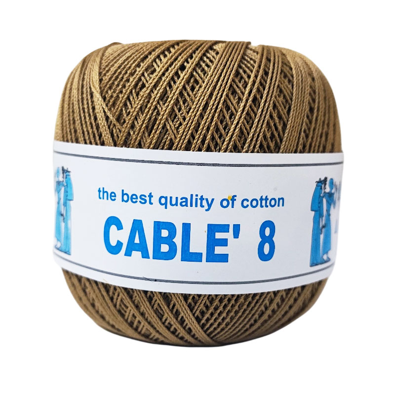 ISPE Cable 8 pamut horgolófonal - 003 - Arany