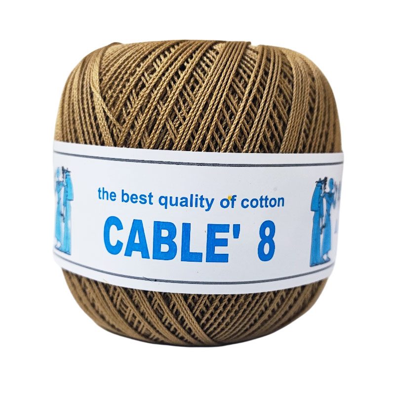 ISPE Cable 8 pamut horgolófonal - 003 - Arany