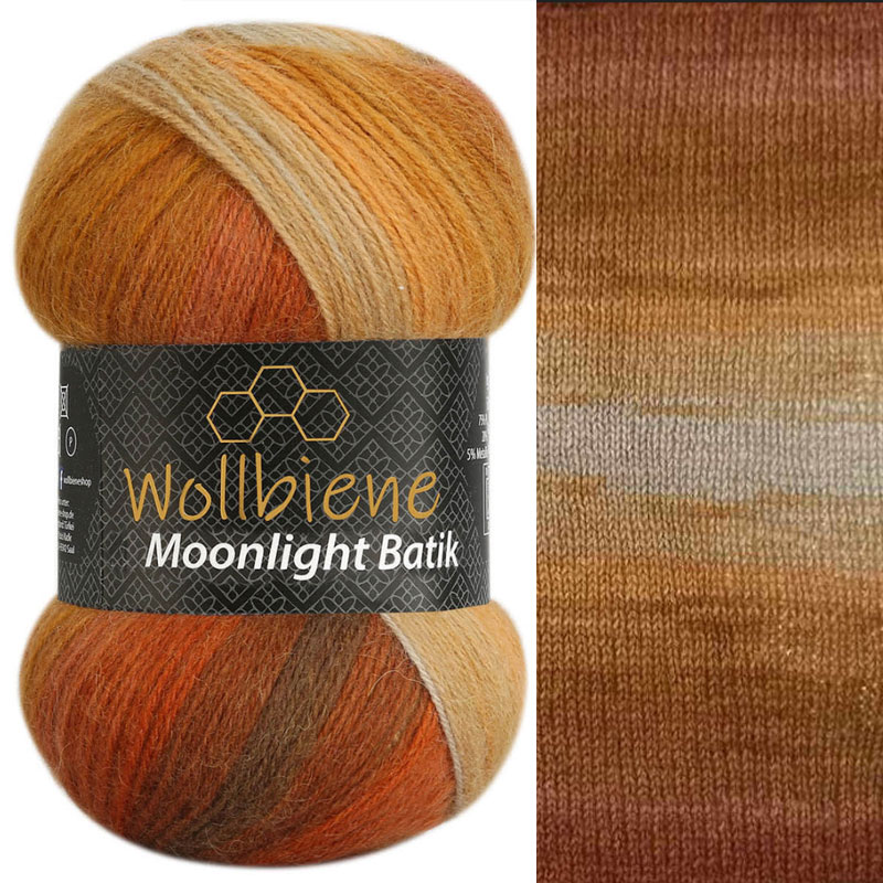Wollbiene Moonlight Batik fonal - 2800 - Barna-terrakotta-bézs
