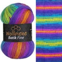 Wollbiene Batik Fine színátmenetes fonal - 1510 - Tarka barka