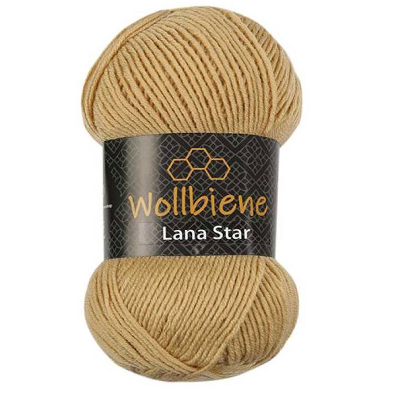 Wollbiene Lana Star gyapjú kötőfonal - 07 - Teve