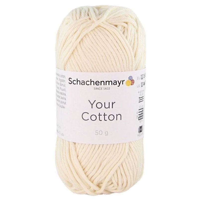 Schachenmayr Your Cotton pamut fonal - 02 - Krém
