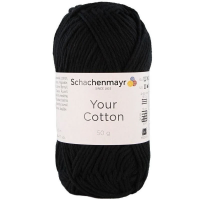 Schachenmayr Your Cotton pamut fonal - 99 - Fekete