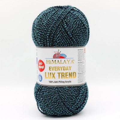 Himalaya Lux Trend fonal - 21812 Türkiz - fekete melange