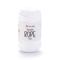 YarnArt Macrame Rope 3mm makramé fonal - 751 Fehér