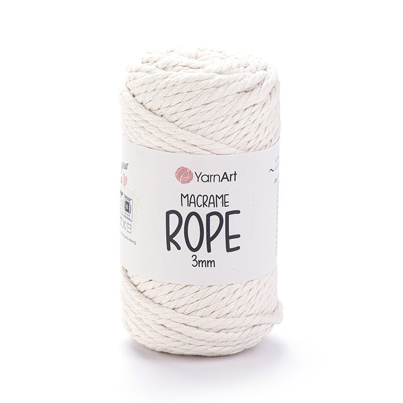 YarnArt Macrame Rope 3mm makramé fonal - 752 Natúr