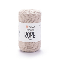 YarnArt Macrame Rope 3mm makramé fonal - 753 Bézs