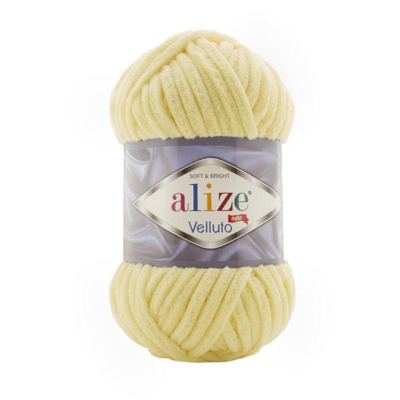 Alize Velluto Zsenília fonal - 013 - Sárga