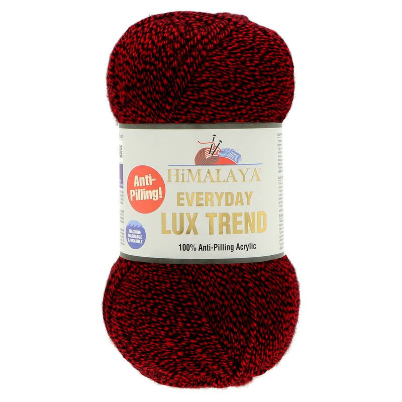 Himalaya Lux Trend fonal - 21813 Bordó - fekete melange