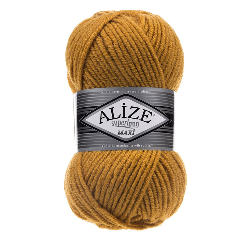 Alize Superlana maxi gyapjú fonal - 002 Sáfrány