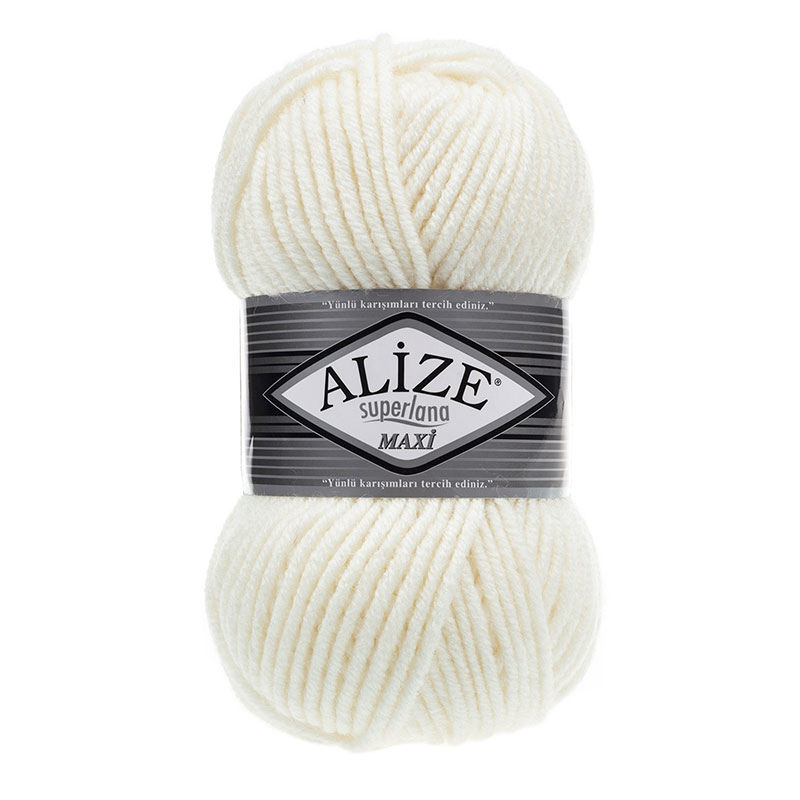 Alize Superlana maxi gyapjú fonal - 062 Krém